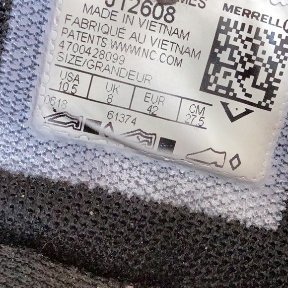 Merrell Bare Access Flex E-mesh trail running shoes. Black and gray. Size 10.5 - Picture 14 of 14